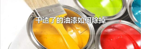 干透了的油漆如何除掉