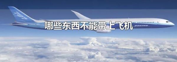 哪些东西不能带上飞机