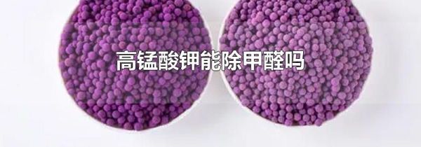 高锰酸钾能除甲醛吗