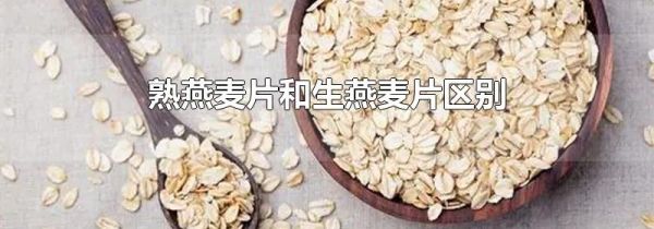 熟燕麦片和生燕麦片区别