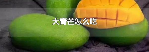 大青芒怎么吃