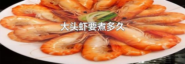 大头虾要煮多久