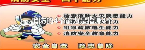 消防的4个能力是指哪4个