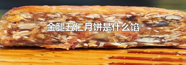 金腿五仁月饼是什么馅