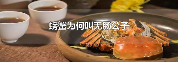 螃蟹为何叫无肠公子
