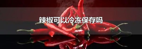 辣椒可以冷冻保存吗