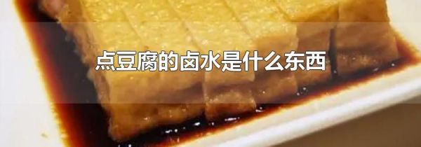 点豆腐的卤水是什么东西