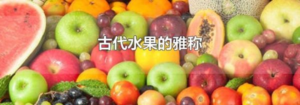 古代水果的雅称