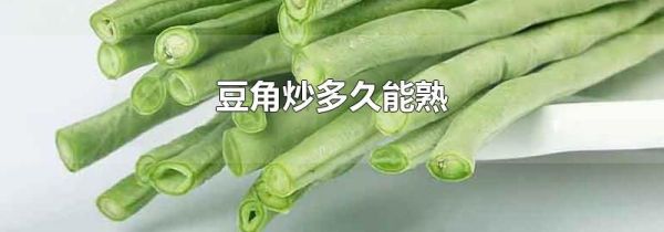 豆角炒多久能熟