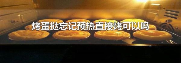 烤蛋挞忘记预热直接烤可以吗