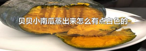 贝贝小南瓜蒸出来怎么有点白色的