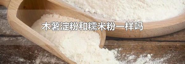 木薯淀粉和糯米粉一样吗