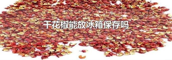 干花椒能放冰箱保存吗