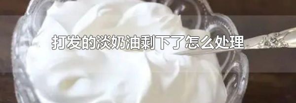 打发的淡奶油剩下了怎么处理