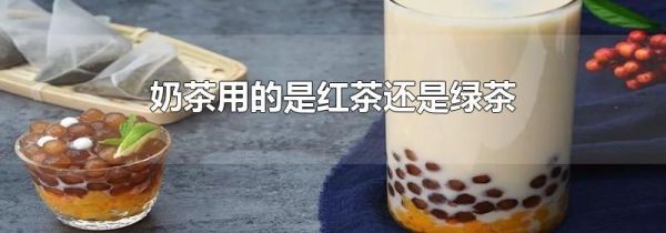 奶茶用的是红茶还是绿茶