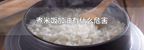 煮米饭加油有什么危害