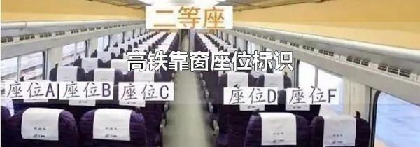 高铁靠窗座位标识