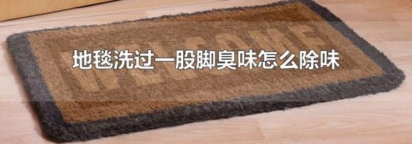 地毯洗过一股脚臭味怎么除味