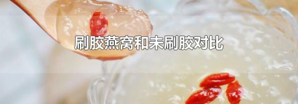 刷胶燕窝和未刷胶对比