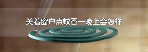 关着窗户点蚊香一晚上会怎样
