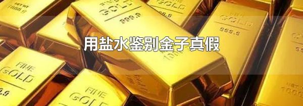 用盐水鉴别金子真假
