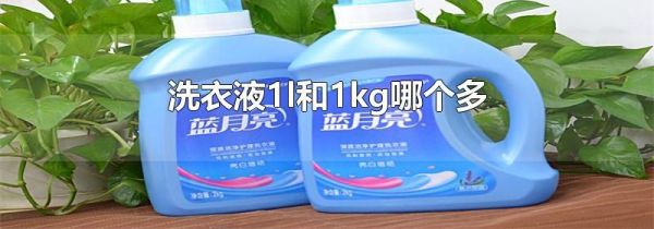 洗衣液1l和1kg哪个多