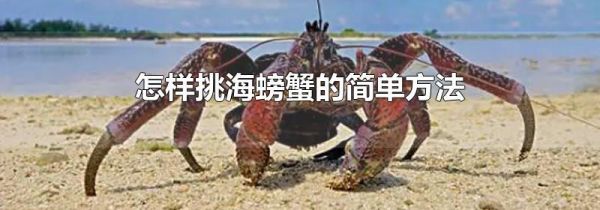 怎样挑海螃蟹的简单方法