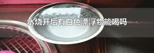 水烧开后有白色漂浮物能喝吗