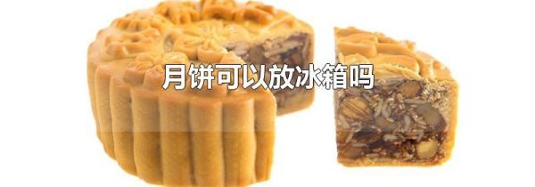 月饼可以放冰箱吗