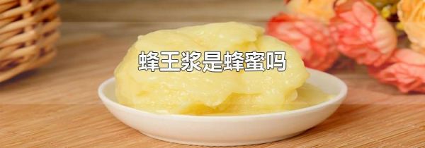 蜂王浆是蜂蜜吗