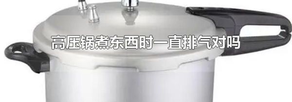 高压锅煮东西时一直排气对吗