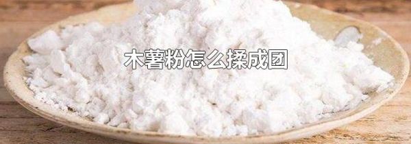 木薯粉怎么揉成团