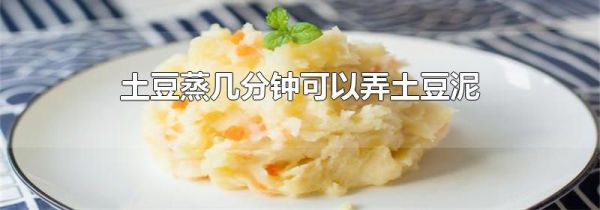 土豆蒸几分钟可以弄土豆泥