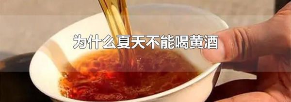 为什么夏天不能喝黄酒