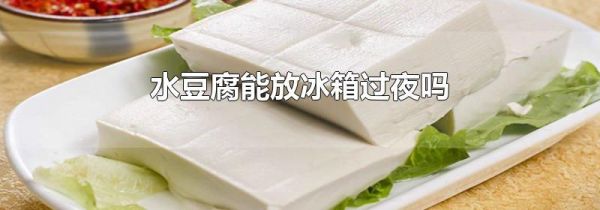 水豆腐能放冰箱过夜吗