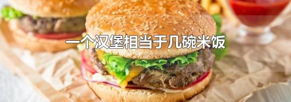 一个汉堡相当于几碗米饭