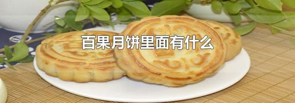 百果月饼里面有什么