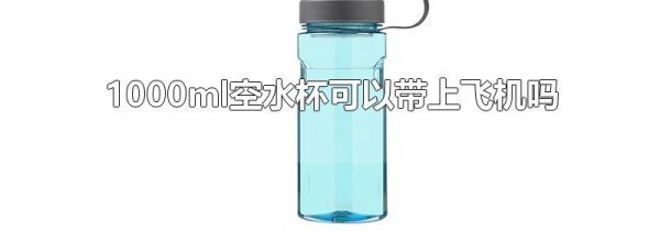 1000ml空水杯可以带上飞机吗
