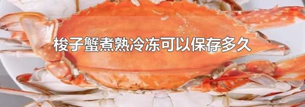 梭子蟹煮熟冷冻可以保存多久