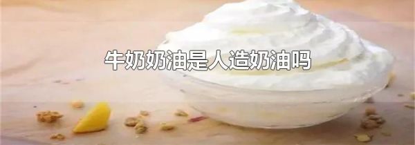 牛奶奶油是人造奶油吗