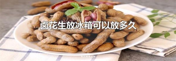 卤花生放冰箱可以放多久