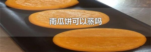 南瓜饼可以蒸吗
