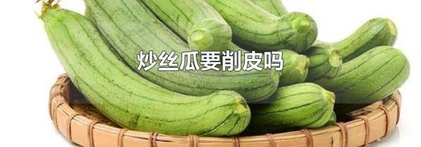 炒丝瓜要削皮吗