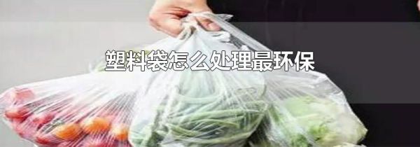 塑料袋怎么处理最环保