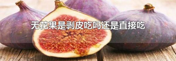 无花果是剥皮吃吗还是直接吃