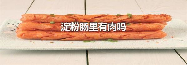 淀粉肠里有肉吗