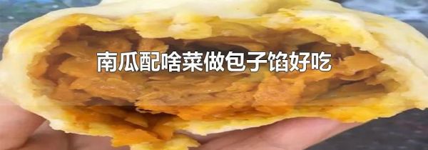 南瓜配啥菜做包子馅好吃
