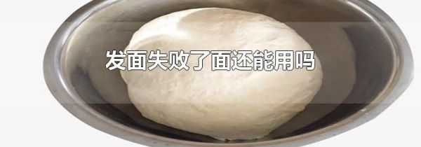 发面失败了面还能用吗