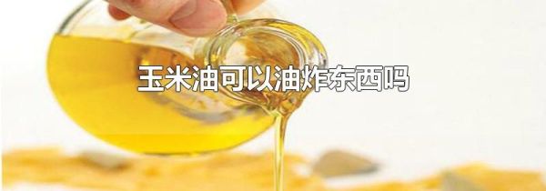 玉米油可以油炸东西吗