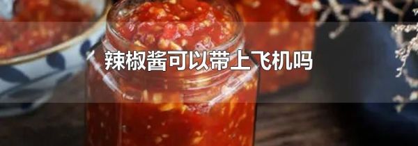 辣椒酱可以带上飞机吗